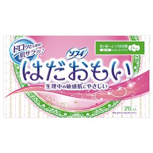 (まとめ) ユニ・チャーム ソフィ はだおもい 原則としての日用 羽つき 1容器に並べる(26個) 【×10書き割り】