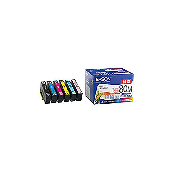 (お役目用3仕掛ける) 【完全無欠品】 EPSON エプソン インキ薬莢/トナーカートリッジ 【集積回路6CL80M 6色容器に並べる】 黒のみ引き揚げ/80L