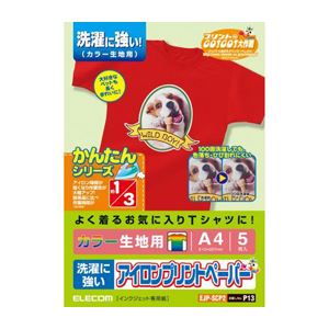 (まとめ)エレコム アイロンプリントペーパー(洗い濯ぎに揺るぎない) EJP-SCP2【×2書き割り】
