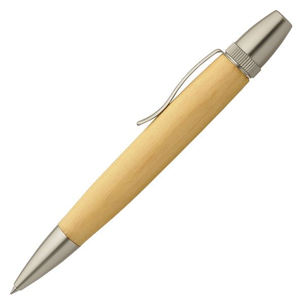 銘木 御手手お手伝いさん ボールペン/文房具 【木曽桧 ひのき】 日本製 0.7粍 文具 事務室装置 ステーショナリー