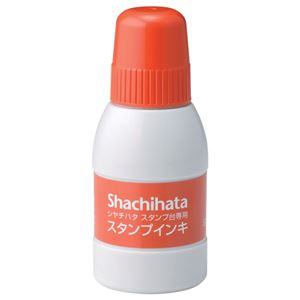 (まとめ) シヤチハタ 消し印台専用詰め直すインク 40ml 緋色 SGN-40-OR 1個 【×10書き割り】