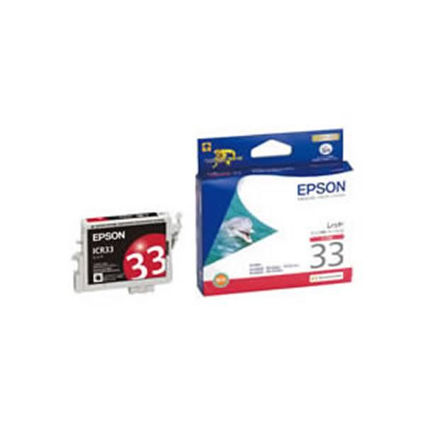 【御勤め用5書き割り】【純然たる品】 EPSON エプソン インキ薬莢/トナーカートリッジ 【ICR33 RED 赤いこと】 ×5書き割り