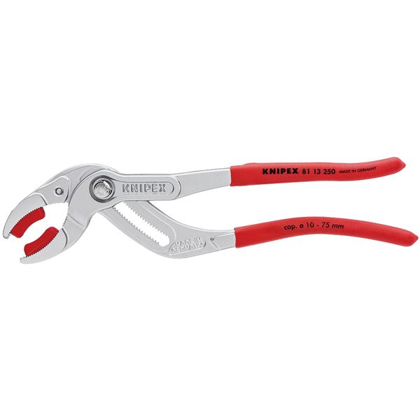 KNIPEX クニペックス 8113-250 配管ペンチ プラスチックアゴ付 SB 物の具 物の具 DIY やり方物の具 御先棒 ペンチ
