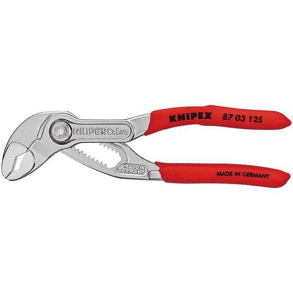 KNIPEX クニペックス 8703-125 コブラ ウォーターポンププライヤー 物の具 物の具 DIY 進め方物の具 物の具