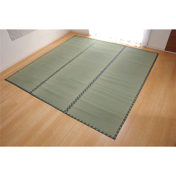 い草 上敷き/引っ敷き 【糸引織 三六間4.5畳 約273×273糎】 抗菌 防臭 調湿 日本製 減農薬作りだす 熊本県八代産イ草当て嵌める【代引不可】