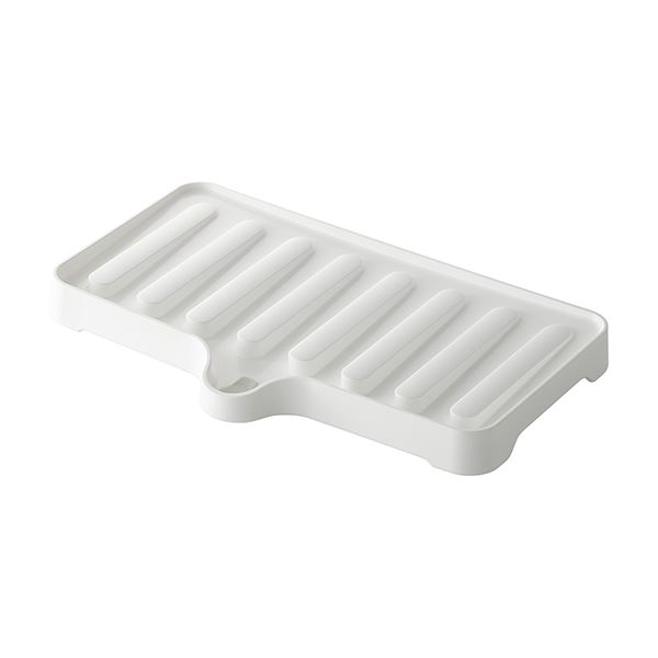 【50セット】 ドレーナー/水切り器具 【スリム ホワイト】 38.4×23.6×3.5cm 本体：PP 『リベラリスタ』【代引不可】 27,123円