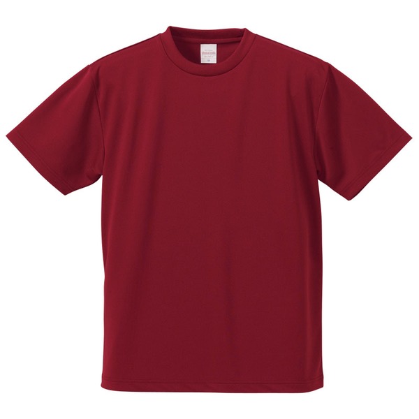 〔5枚セット〕 Tシャツ XXL バーガンディー UVカット 吸汗 速乾 4.1オンス さらさらドライ 半袖 ティーシャツ tシャツ