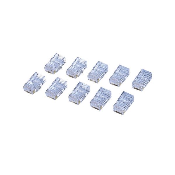 （まとめ） エレコム 種目6相応う RJ45繋ぎ 単線・より線相応う LD-6RJ45T10 1書き割り（10個） 【×5書き割り】