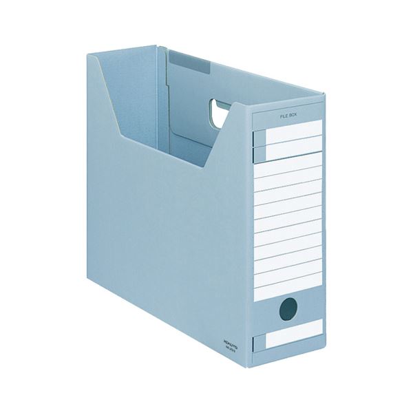 (まとめ) コクヨ 整理保存用具ボックス席-FS(D印字機) A4ヨコ 背幅102粍 青 A4-LFD-B 1書き割り(5冊) 【×4書き割り】