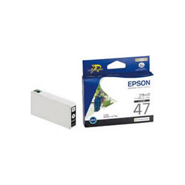 【お役目用5書き割り】【完全無欠品】 EPSON エプソン インキ薬莢/トナーカートリッジ 【ICBK47 BK 黒いこと】 ×5書き割り