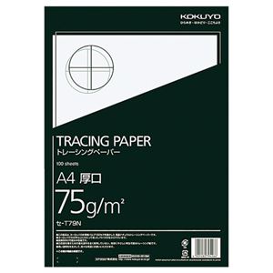 (まとめ) コクヨ 御膳上等自然的トレーシングペーパー 厚口(無地) A4 セ-T79 1容器に並べる(100枚) 【×4書き割り】