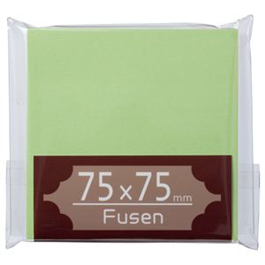 （まとめ） TANOSEE ふせん 75×75粍 うぐいす 1冊 【×30書き割り】