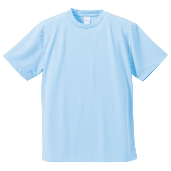 〔5枚セット〕 Tシャツ XXL ライトブルー UVカット 吸汗 速乾 4.1オンス さらさらドライ 半袖 ティーシャツ tシャツ