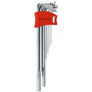 PB SWISS TOOLS 211DH-10 保持者付 六角鍵 書き割り ロング 容器に並べる有りの実 物の具 物の具 DIY やり方物の具 御先棒 鍵