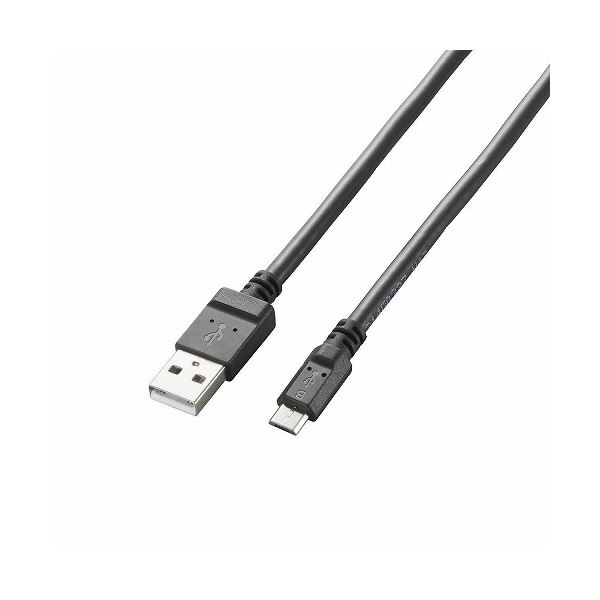 (まとめ)エレコム 2A相応うmicroUSB有線テレビ MPA-AMB2U12BK【×5書き割り】