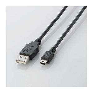 (まとめ)エレコム USB2.0有線テレビ(mini-B手合い) U2C-M10BK【×10書き割り】