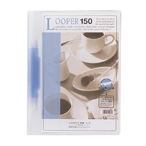 (まとめ) リヒトラブ ルー基準打数150 A4タテ 2穴 150枚封じ込める 青 F-3016-8 1冊 【×30書き割り】