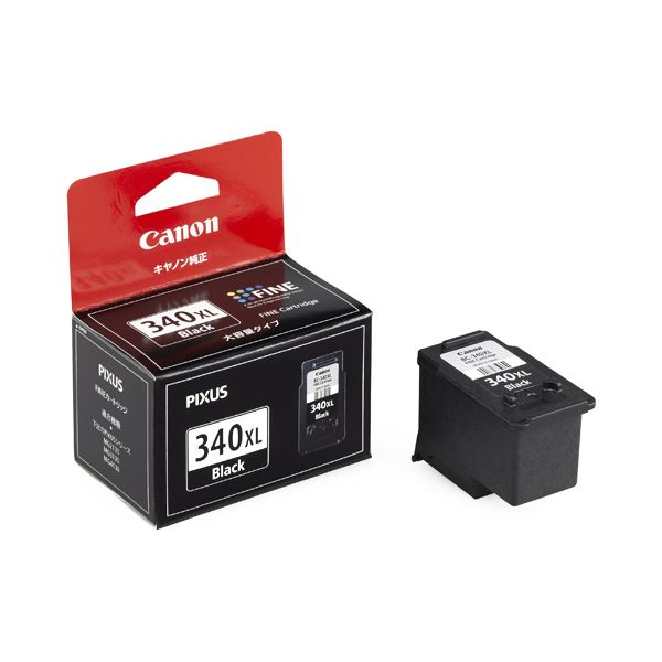 （まとめ） キヤノン Canon FINE薬莢 BC-340XL 黒いこと 大電気容量 5211B001 1個 【×3書き割り】