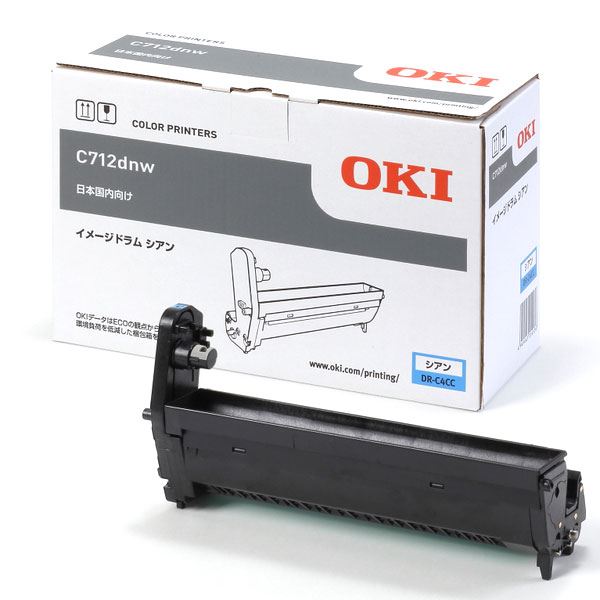 （まとめ） 【完全無欠品】 OKI DR-C4CC 想い浮かべる膜鳴楽器 シアン 【×3書き割り】