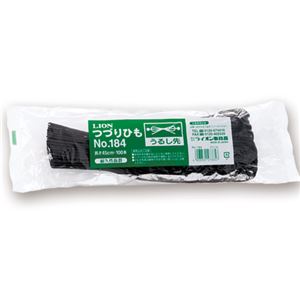 (まとめ) ライオン事務器 つづりひも 450mm うるし先 スフ糸16本織 No.184 1パック(100本) 【×10セット】