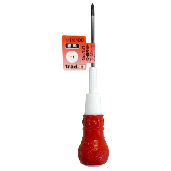 （まとめ）TRAD 力強さ細軸１番ウッド/やり方物の具 【+1X100】 日本製 NO.131〔御勤め用/DIY装置/日曜日宮大工〕 【×50書き割り】