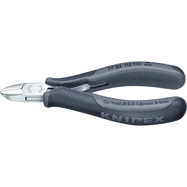 KNIPEX クニペックス 7702-115ESD 電子工学ニッパー 手道具 物の具 DIY やり方手道具 御先棒 ニッパー