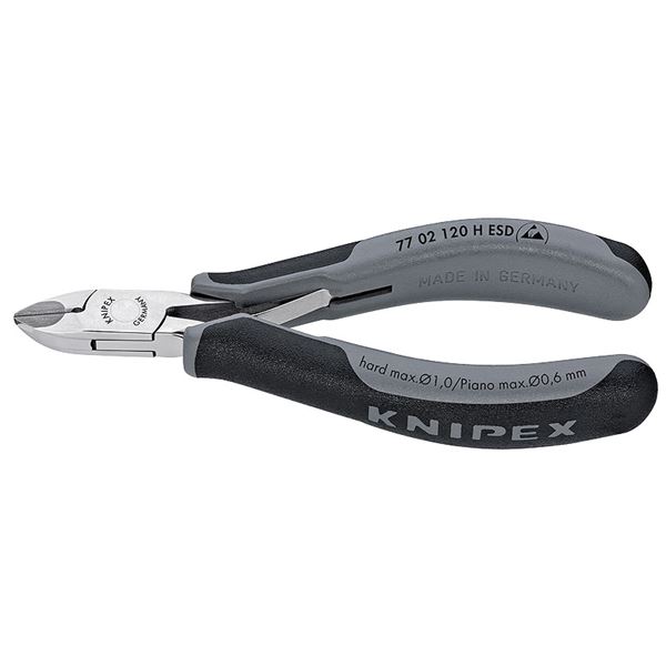 KNIPEX クニペックス 7702-120HESD 超硬刃 電子工学ニッパー 手道具 物の具 DIY やり方手道具 御先棒 ニッパー