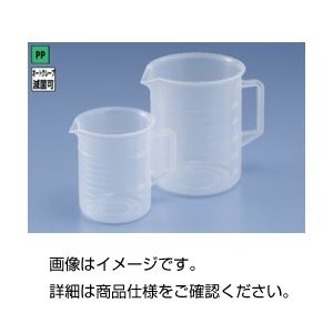 （まとめ）受け取り人付PPビーカー5000ml【×5書き割り】