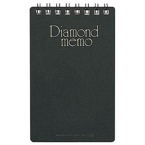 (まとめ) ミドリ 金剛石おぼえ書き＜M＞ 黒 19002-011 1冊 【×80書き割り】