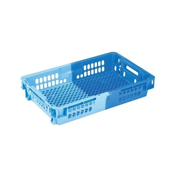【10個書き割り】 お役目用容れものボックス席/食料雑貨類用容れもの 【NF-M21C浅】 靉靆たる青碧/青碧 材質：PP【代引不可】