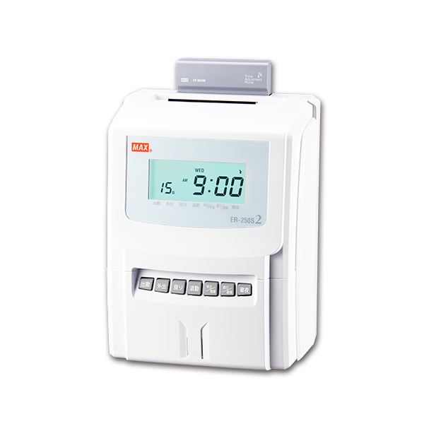 マックス タイムレコーダ 電磁波時辰儀内蔵ER-250S2 1台