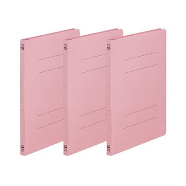 （まとめ）TANOSEE 坦々たる整理保存用具（ノンステープルタイプ）A4タテ 150枚封じこめる 背幅18粍 サクラ色 1容器に並べる（3冊）【×100書き割り】