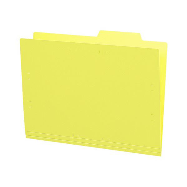 （まとめ）コクヨ 個別フォルダ（色つや・PP製）A4 黄 A4-IFH-Y 1書き割り（30冊：5冊×6容器に並べる） 【×3書き割り】