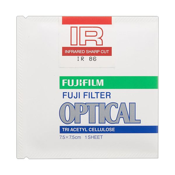 （まとめ）富士フイルム光吸い入れる・赤外線変速機水漉し 86号 75×75粍 IR 86 7.5 X 1 1枚【×3書き割り】