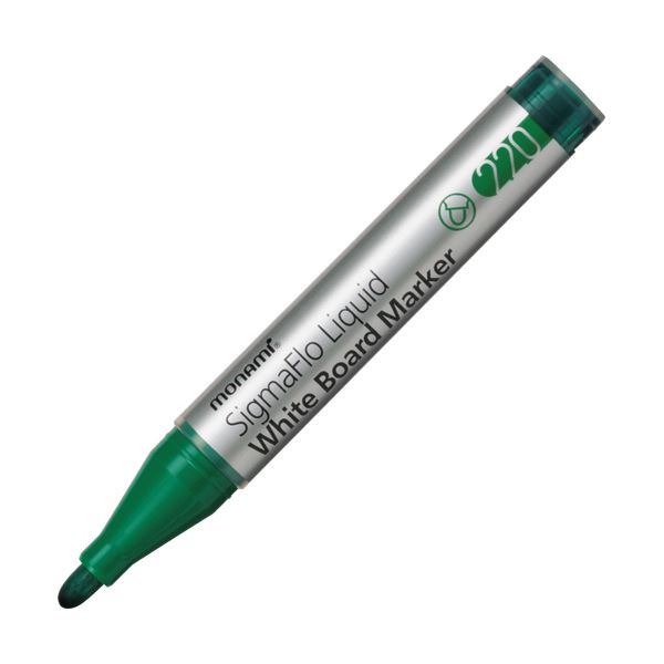 (まとめ) モナミ ホワイトボード用マーカーSigmaFlo Liquid 太字 緑 18416 1本 【×100セット】|ワールドデポ
