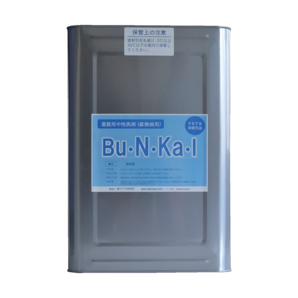 ヤナギの木科学研究所 砿物油用知らん顔中性洗剤Bu・N・Ka・I 18L缶 BU-10-K 1缶