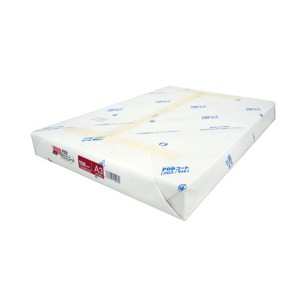 王子製紙 PODグロス厚地の外套紙A3 158g／m2 4冊