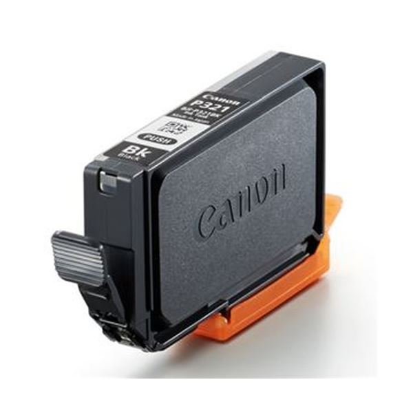 （まとめ）キヤノン インキ貯蔵タンクBJI-P321BK（1P）絵の具 黒いこと 14.5ml 9044B002 1個【×3仕掛ける】