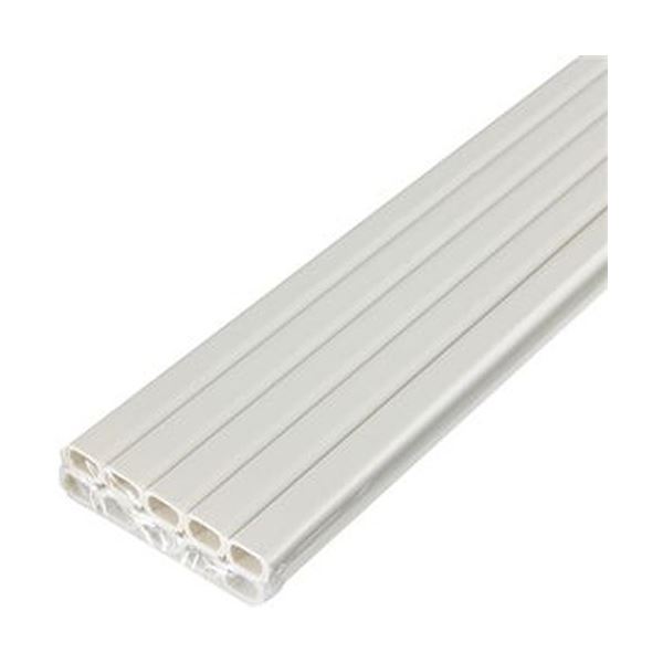 （まとめ）ELPA 磁気テープ付ABSショッピングセンター 1号1m ミルキー M-T1110P（M）1容器に並べる（10本）【×5書き割り】