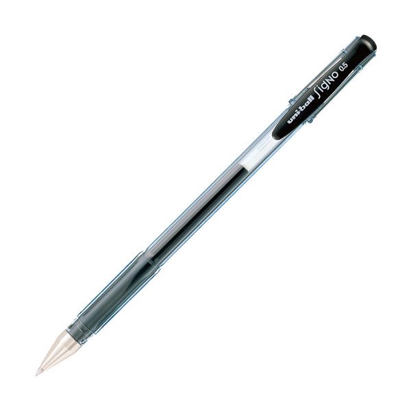 (まとめ) 三菱鉛筆 ゲルインクボールペン ユニどんぶり鉢 シグノ エコ点火装置 0.5粍 黒 UM100EW.24 1本  【×100書き割り】