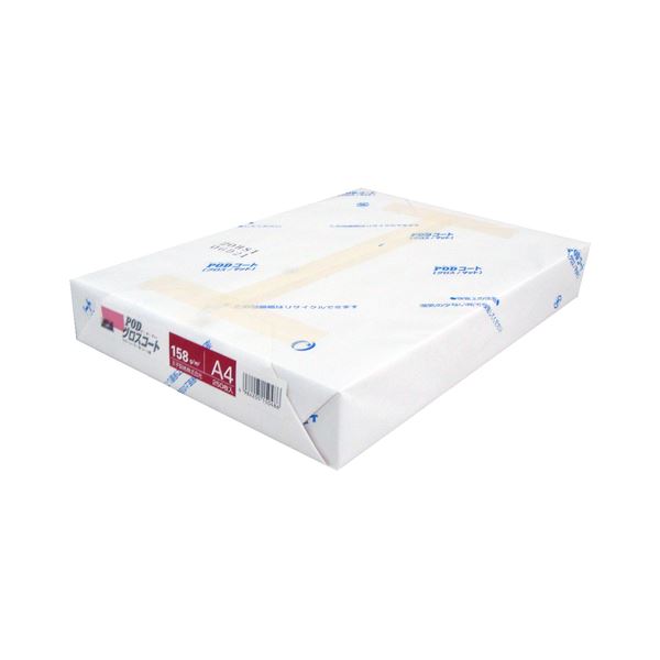 王子製紙 PODグロス厚地の外套紙A4 158g／m2 4冊