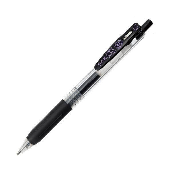 (まとめ) ゼブラ ゲルインクボールペン サラサゼムクリップ 1.0粍 黒 JJE15-BK 1本  【×100書き割り】