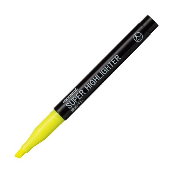 (まとめ) モナミ 螢光書き込み SUPERHIGHLIGHTER 黄 18401 1本  【×300書き割り】