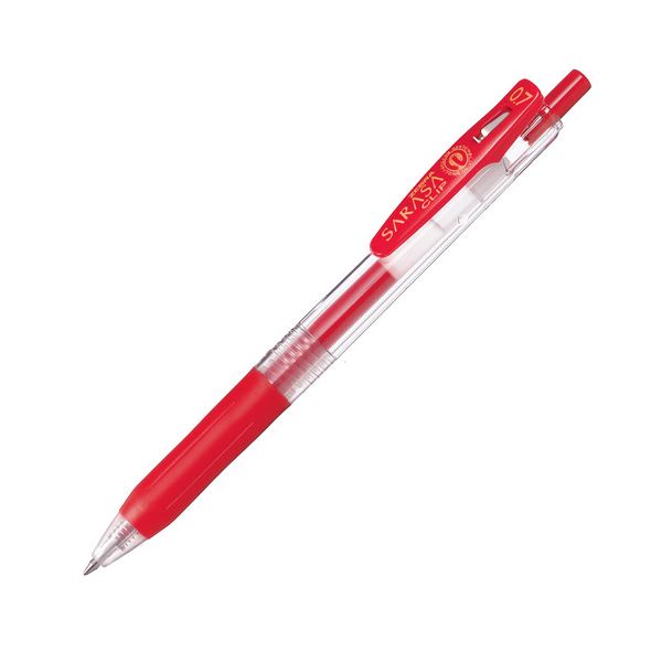 (まとめ) ゼブラ ゲルインクボールペン サラサゼムクリップ 0.7粍 赤 JJB15-R 1本  【×100書き割り】