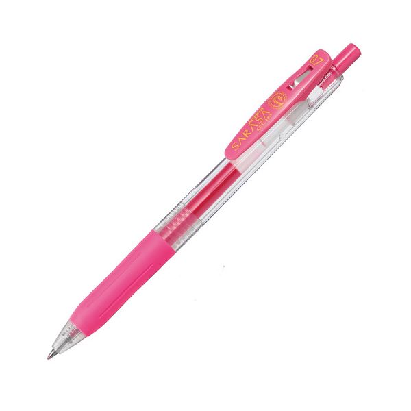 (まとめ) ゼブラ ゲルインクボールペン サラサゼムクリップ 0.7粍 さくら色 JJB15-P 1本  【×100書き割り】