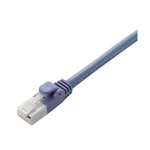 (まとめ) エレコム 爪折れ防止 CAT5E対応LANケーブル ブルー 0.5m LD-CTT BU05 1本