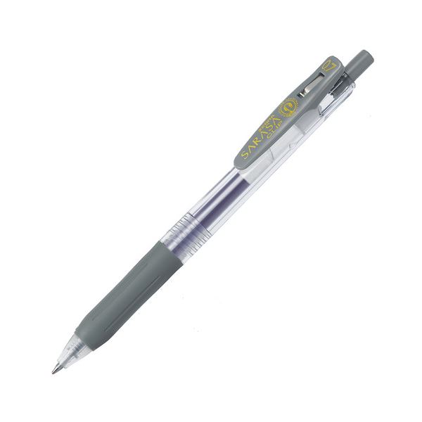 (まとめ) ゼブラ ゲルインクボールペン サラサゼムクリップ 0.7粍 薄墨色 JJB15-GR 1本  【×100書き割り】