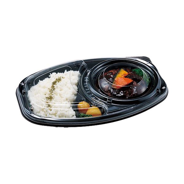 （まとめ）エフピコチューパ デリカ昼食会 DLオーバル26-18 フタ CP580282 1容器に並べる（50枚） 【×5書き割り】