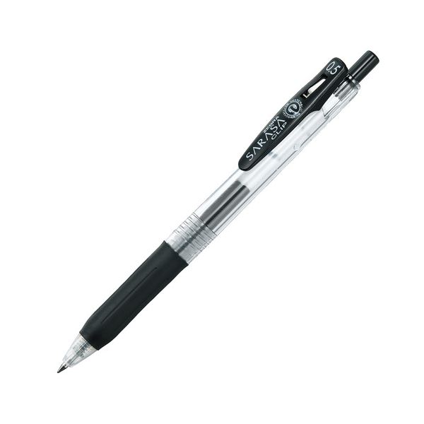 (まとめ) ゼブラ ゲルインクボールペン サラサゼムクリップ 0.5粍 黒 JJ15-BK 1本  【×100書き割り】