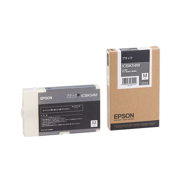 (まとめ) エプソン EPSON インキ薬莢 黒いこと M大きさ ICBK54M 1個  【×10書き割り】